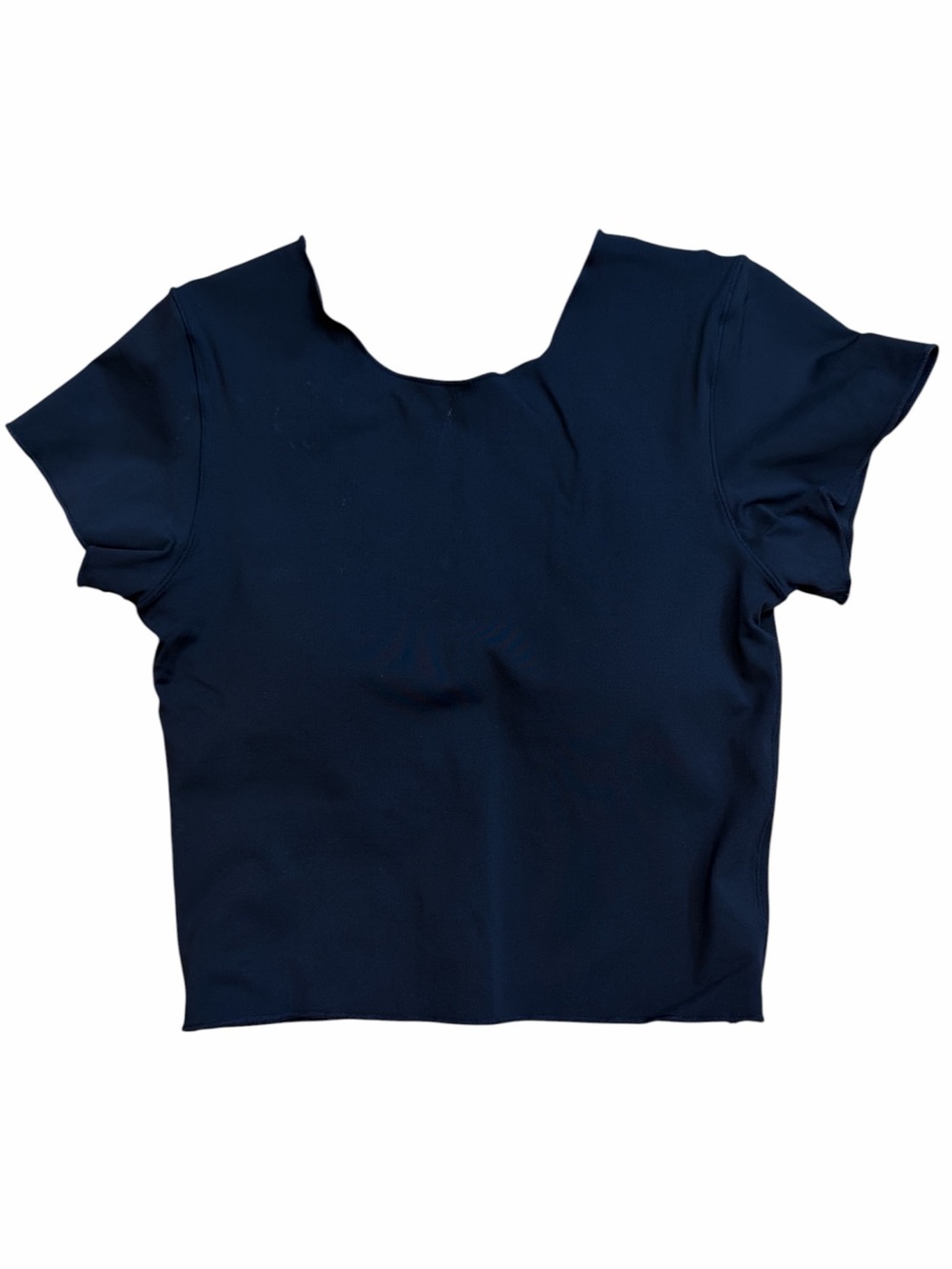 Marby My Basic Top Black Scoop Neck Crop Top